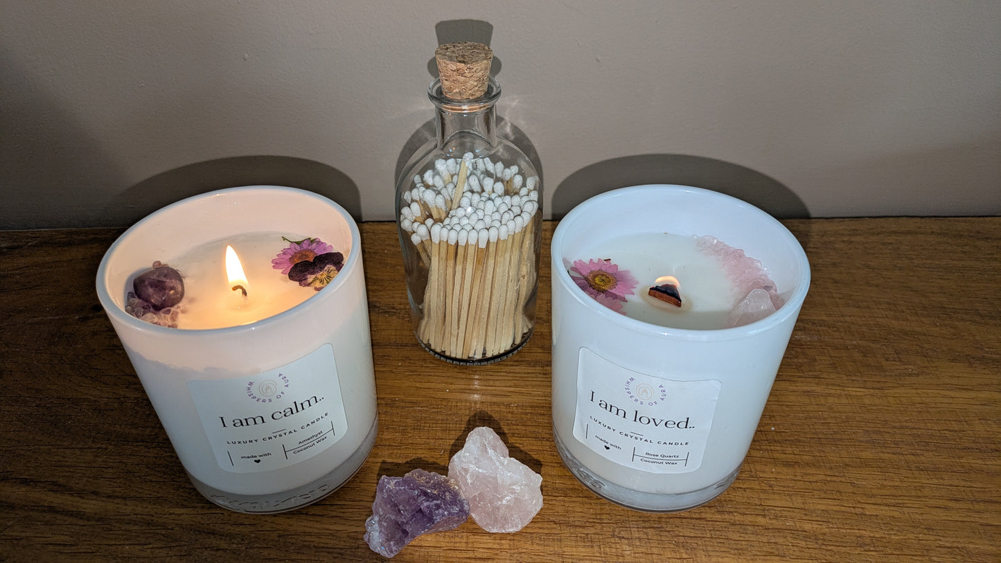 I am loved.... Luxury Rose Quartz Candle