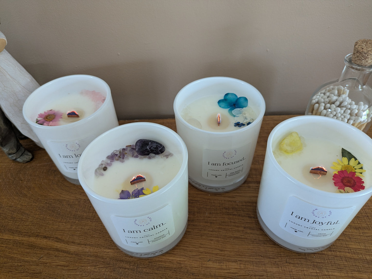 I am Joyful...Luxury Clear Quartz Candle