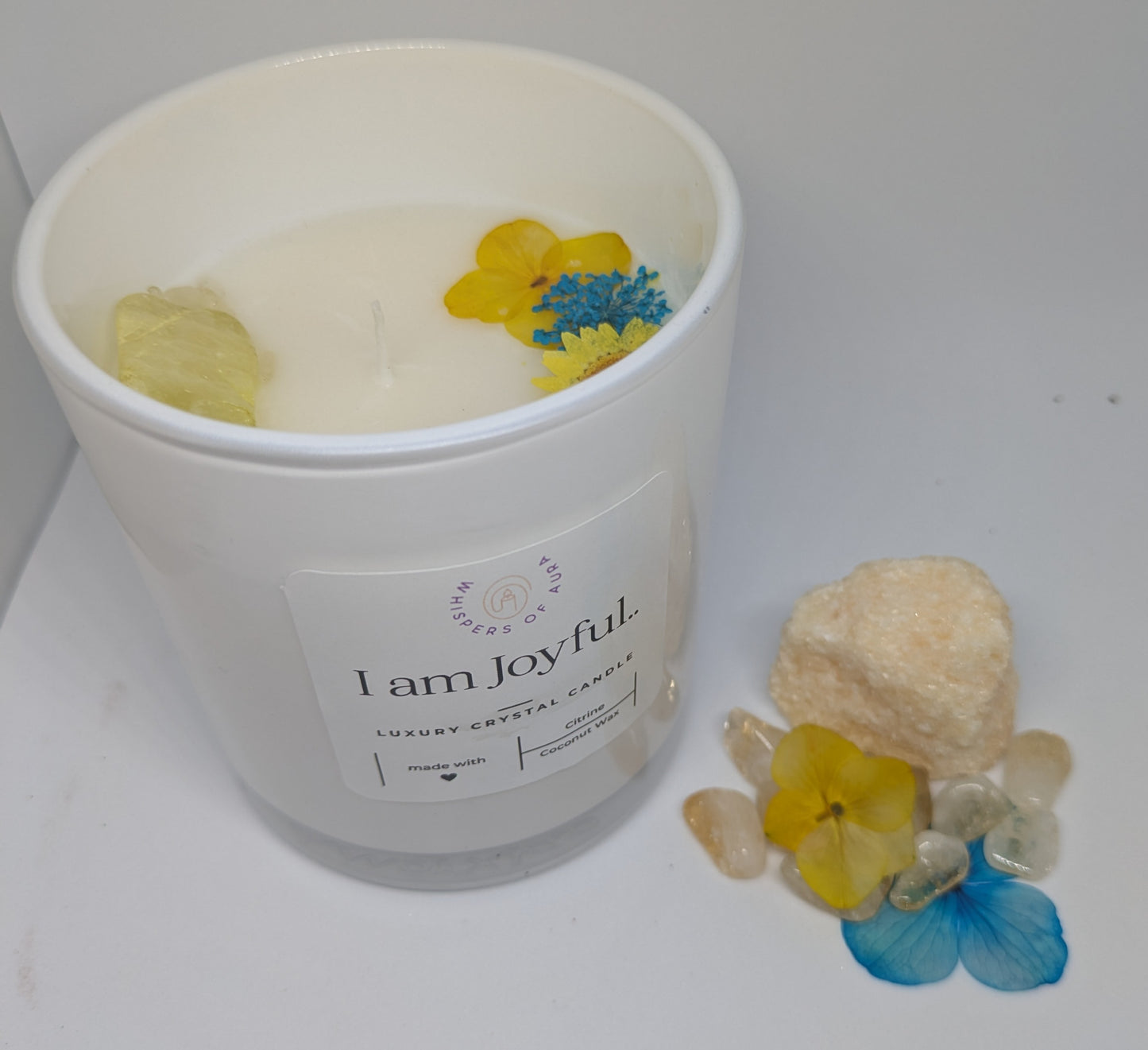 I am Joyful... Luxury Citrine Candle