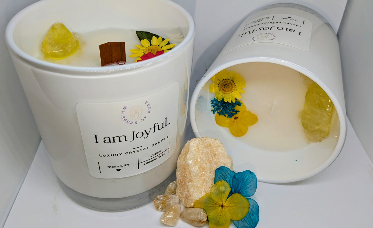 I am Joyful... Luxury Citrine Candle