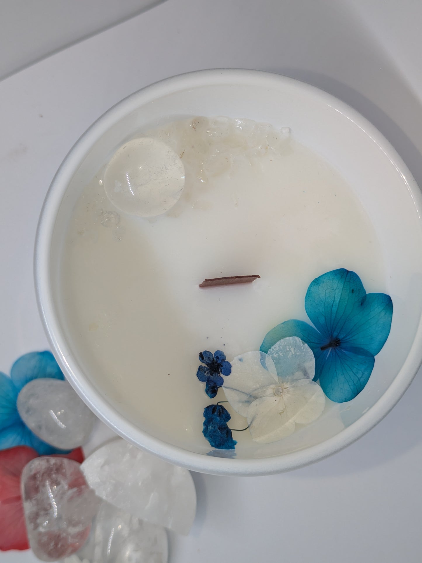 I am Joyful...Luxury Clear Quartz Candle